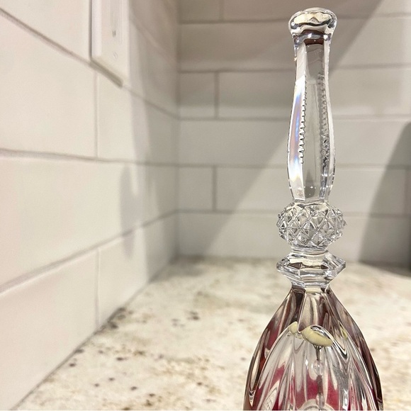 Art Crystal Dinner Bell in Cranberry by House of Global - Picture 3 of 8